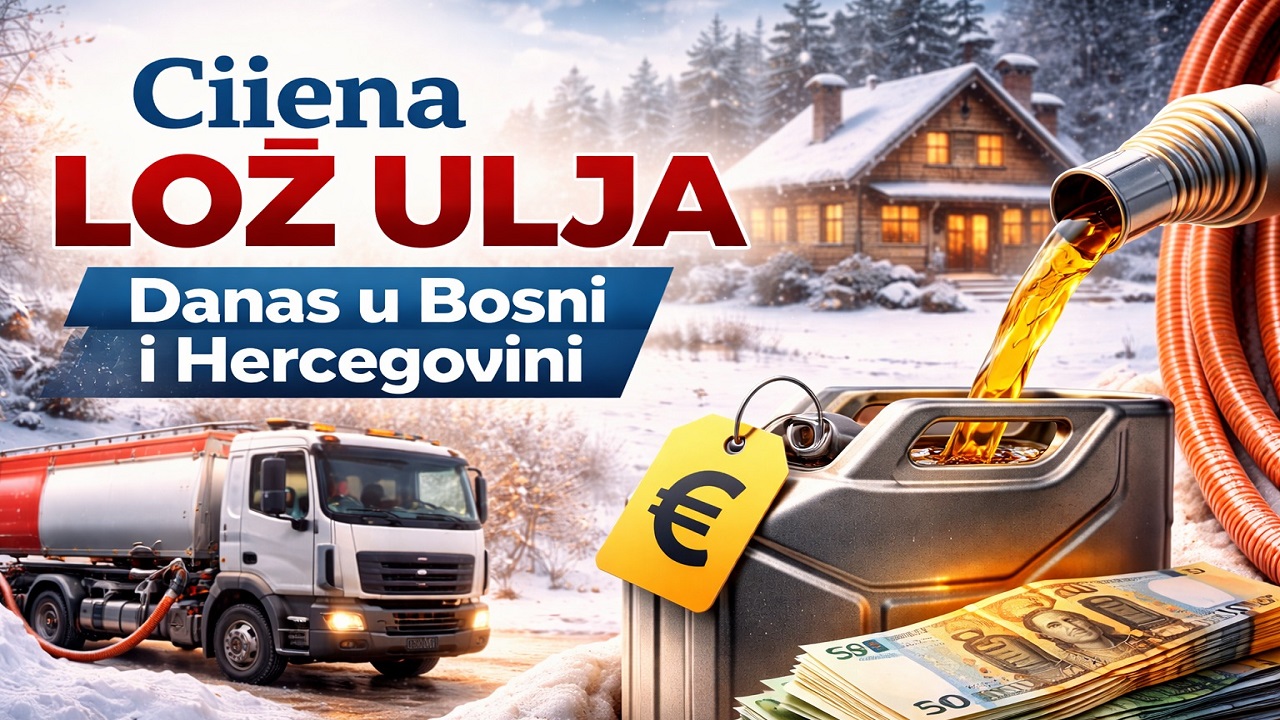 Cijena Lož Ulja Danas 10 travnja 2026 u Bosni i Hercegovini
