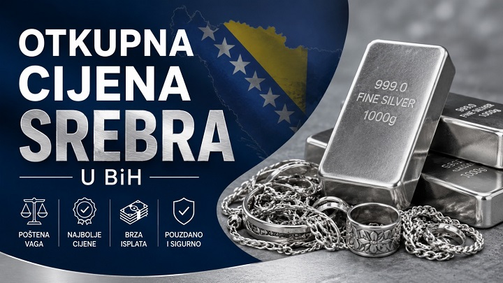 Otkupna Cijena Srebra u BiH (27 svibanj 2026)